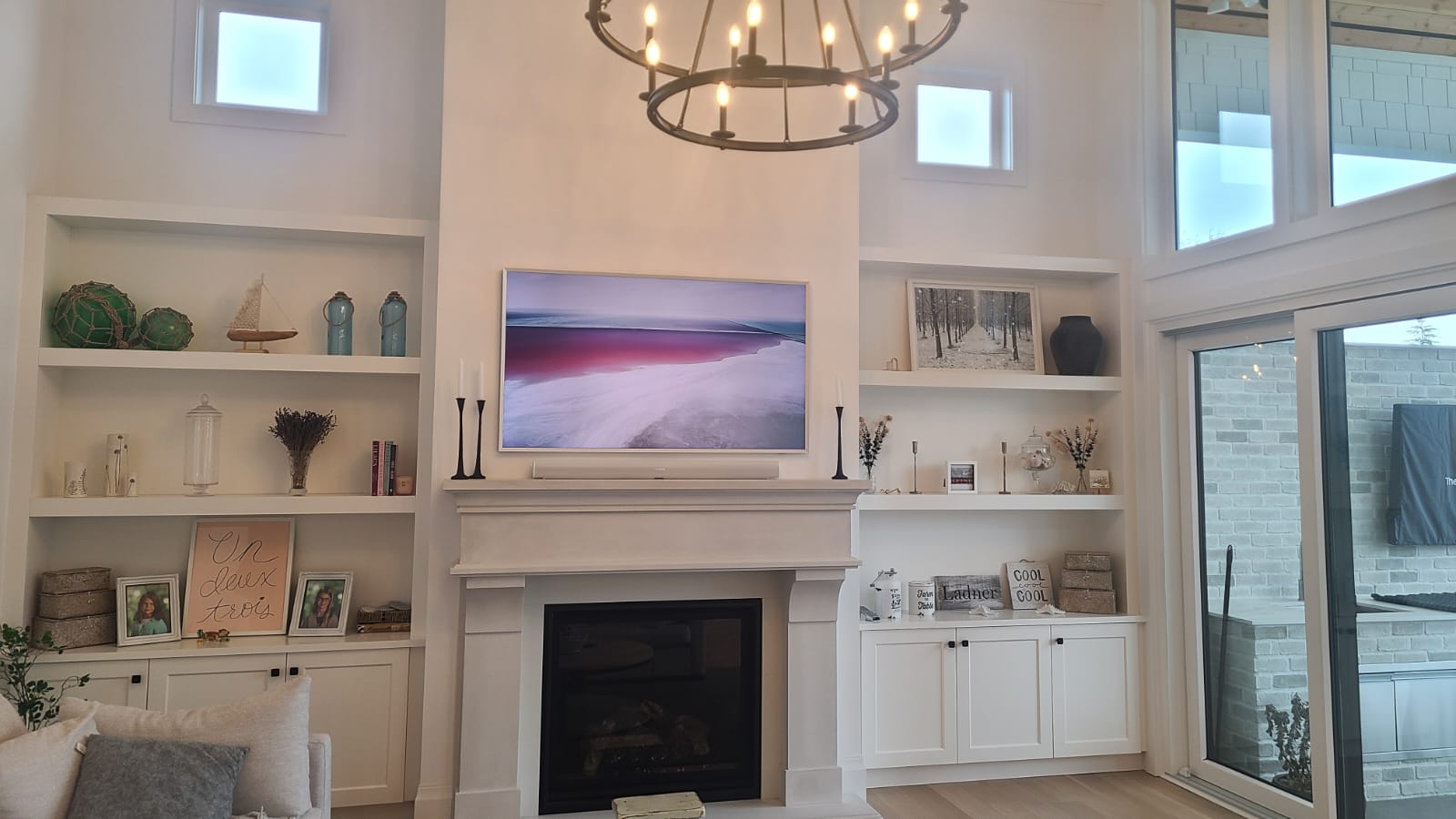 Smart home living room