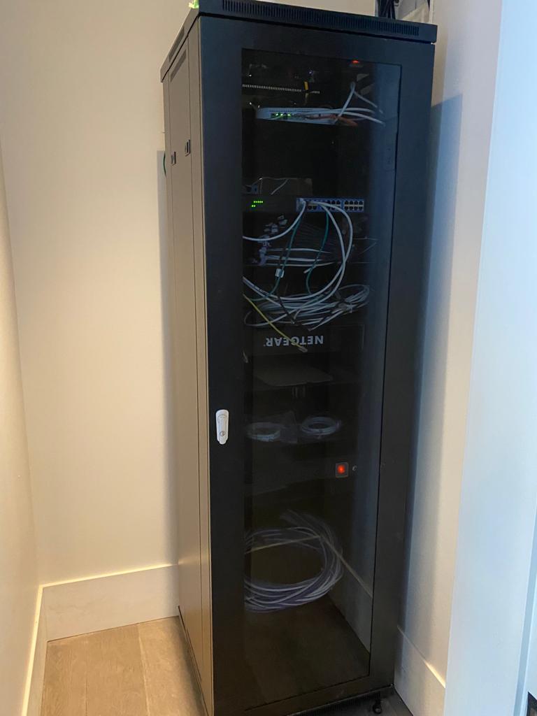Network rack installation