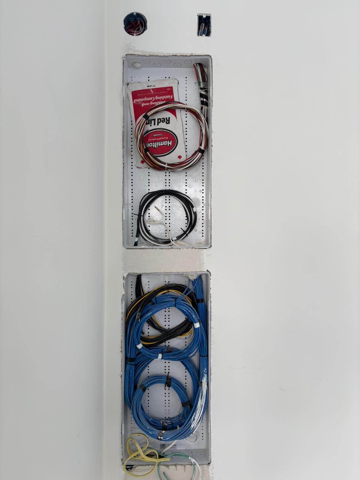 Pre-wire rough-in cabling